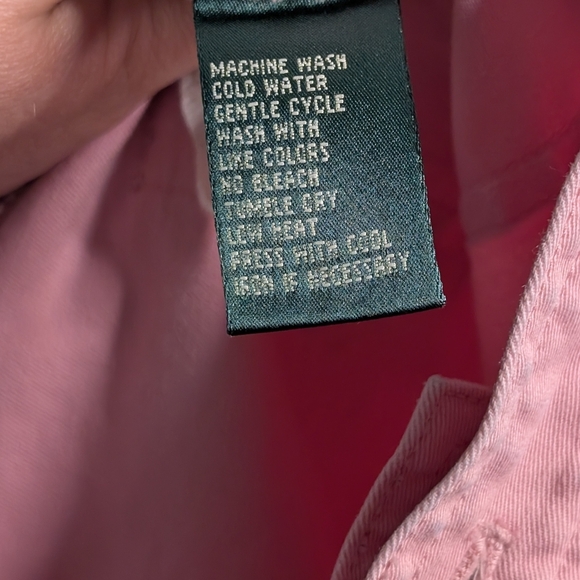 Lauren Ralph Lauren Women's Size 16 Pink Denim Style Cotton Skirt Pockets - Picture 7 of 7